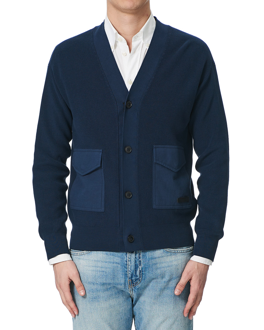 Homme | Pulls Et Tricots | BOSS ORANGE | BOSS Casual Kardione Knitted Cardigan Dark Blue
