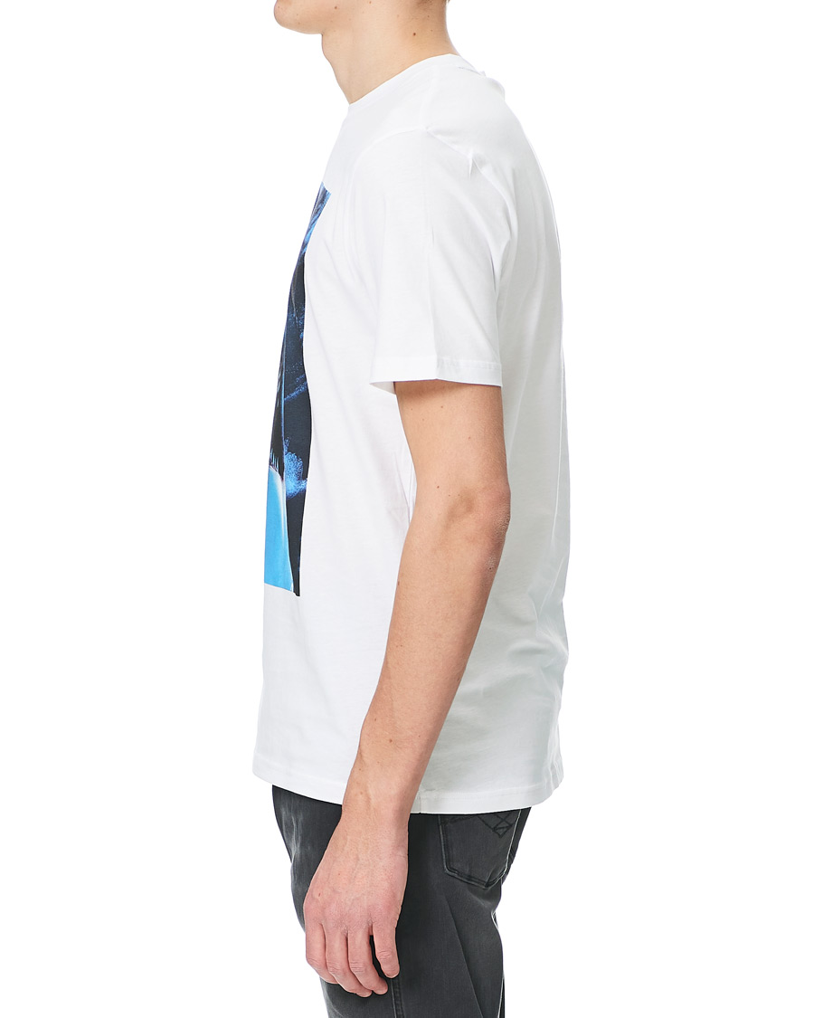 Homme | T-shirts | BOSS ORANGE | BOSS Casual Noah Printed Shark Crew Neck Tee White