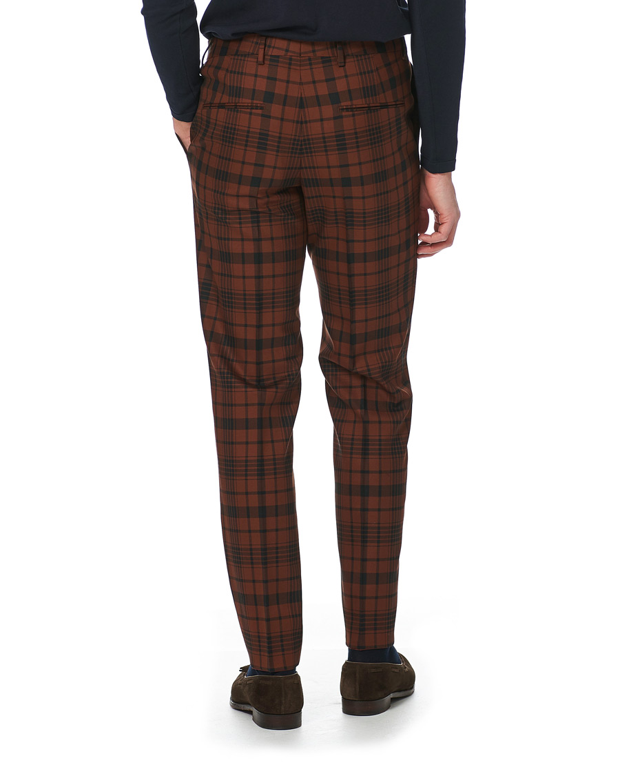 Homme | Costumes | BOSS BLACK | BOSS Cliff/Floyed Wool Check Double Breasted Suit Rust
