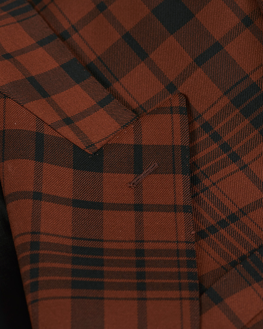 Homme | Costumes | BOSS BLACK | BOSS Cliff/Floyed Wool Check Double Breasted Suit Rust