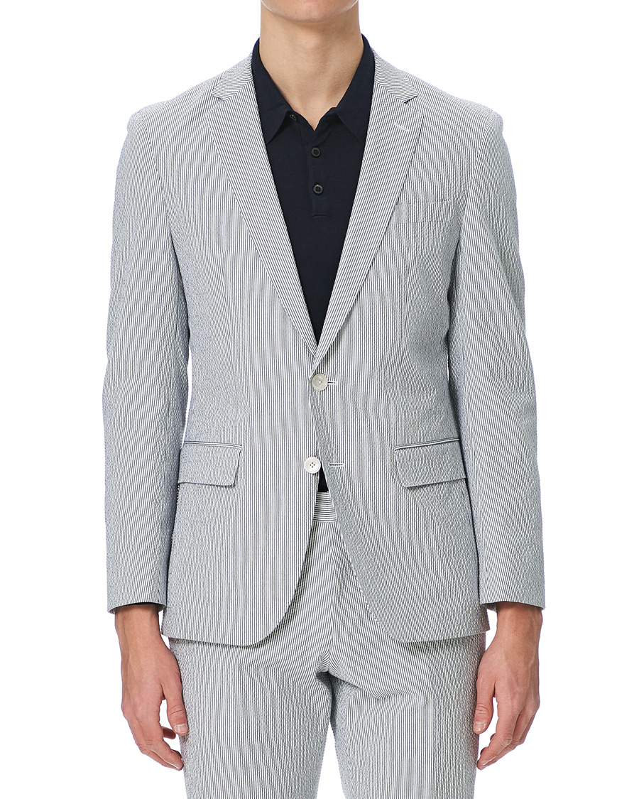 Homme | Costumes | BOSS BLACK | BOSS Helford/Gander3 Seersucker Suit Open Grey