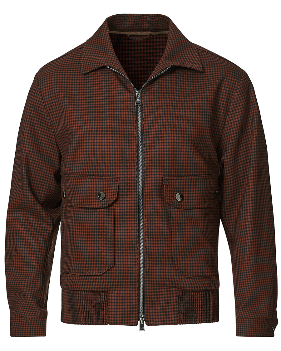 Homme | Manteaux Et Vestes | BOSS BLACK | BOSS Narten Houndstooth Jacket Rust