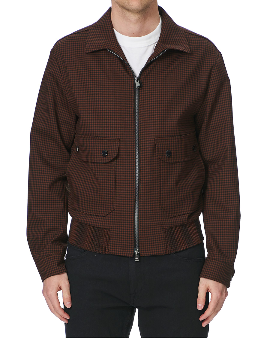Homme | Manteaux Et Vestes | BOSS BLACK | BOSS Narten Houndstooth Jacket Rust