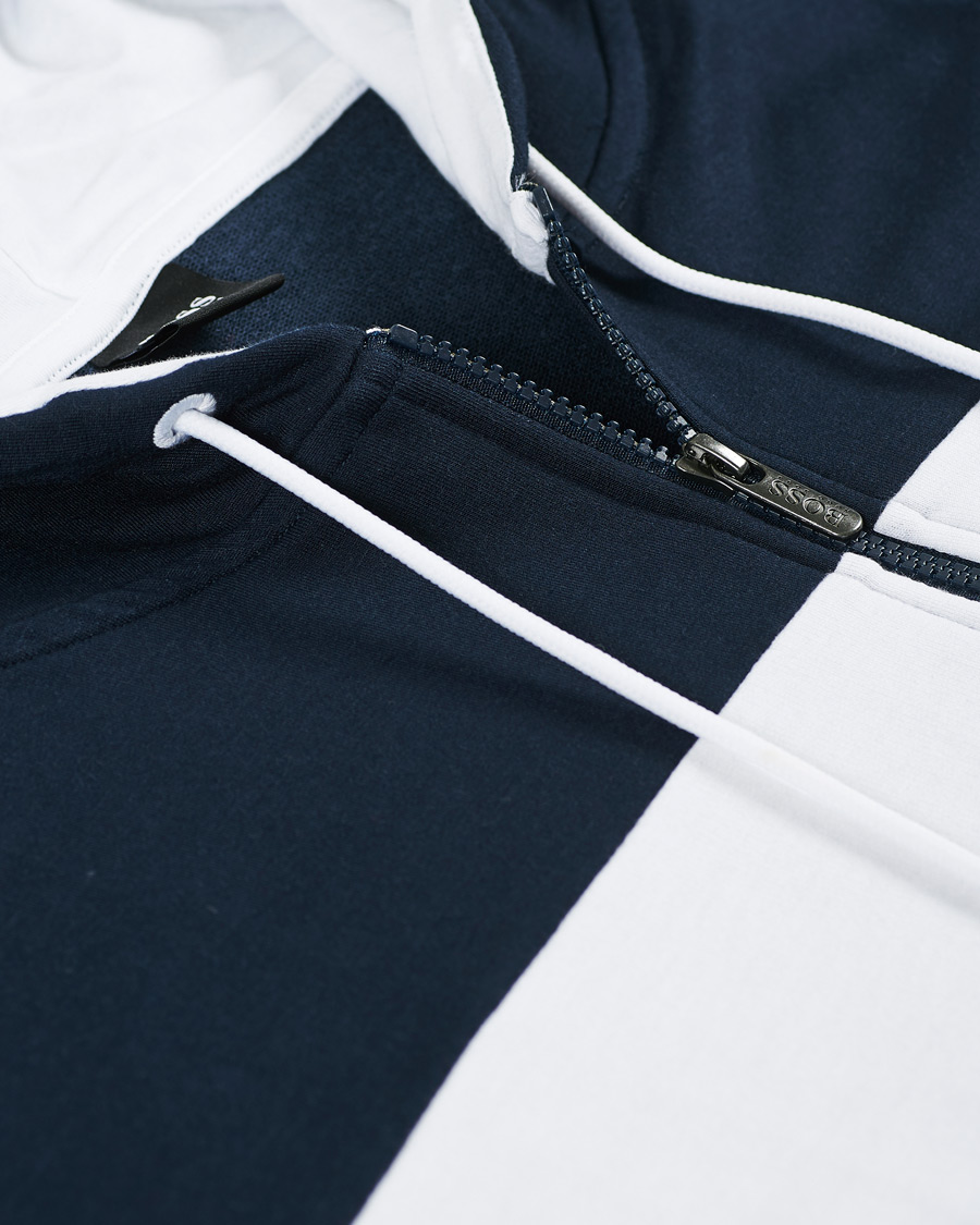 Heren | Truien | BOSS BLACK | BOSS Full Zip Hoodie Jacket Dark Blue