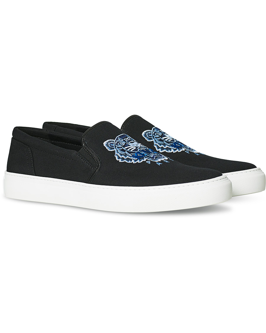Homme | KENZO Tiger Slip On Sneaker Black | KENZO | Tiger Slip On Sneaker Black