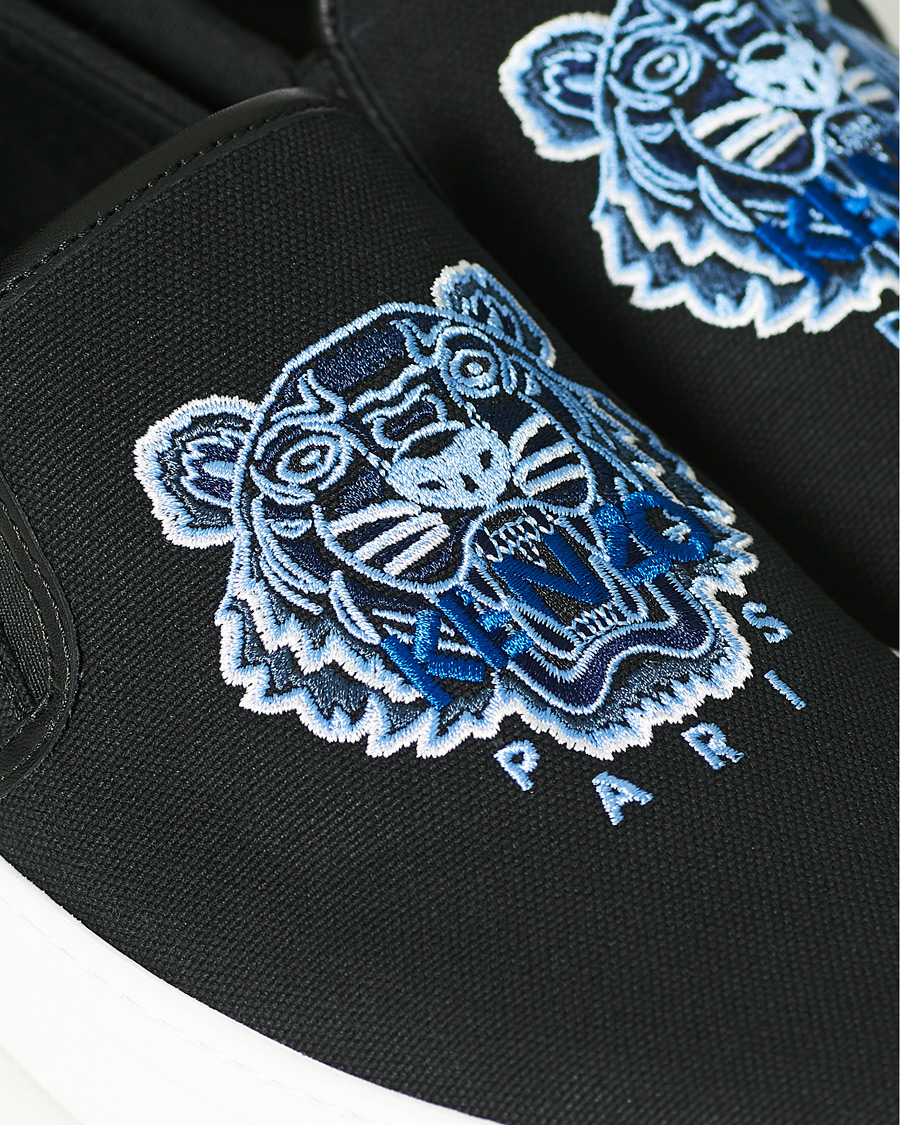 Homme | KENZO Tiger Slip On Sneaker Black | KENZO | Tiger Slip On Sneaker Black