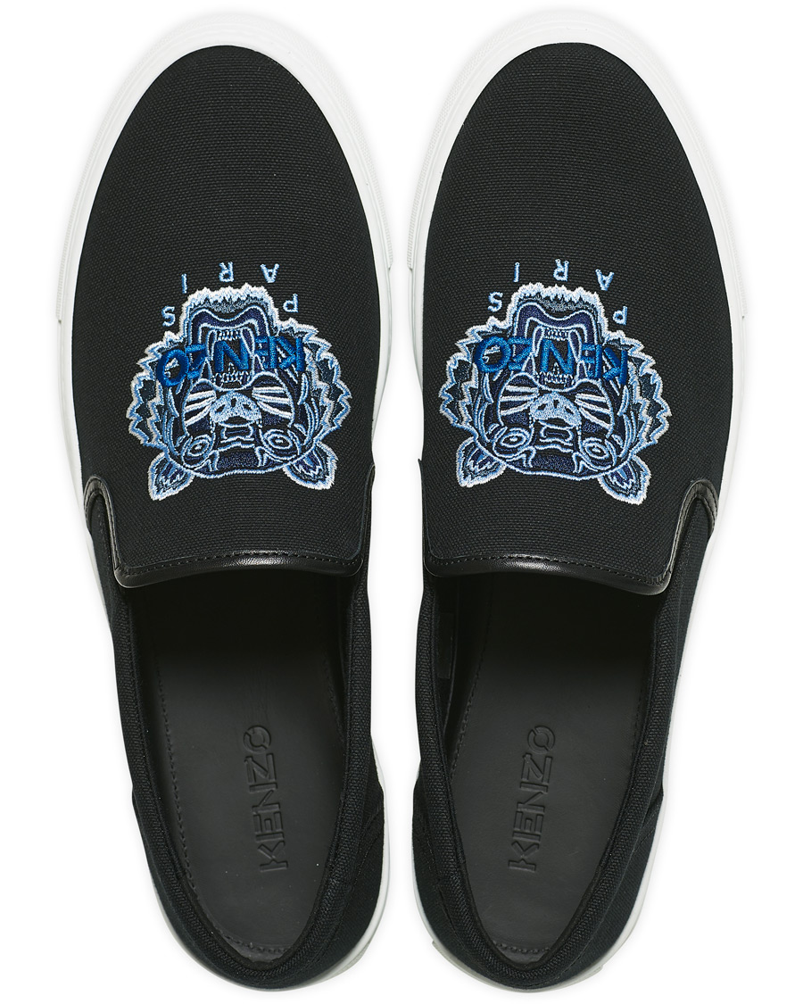 Homme | KENZO Tiger Slip On Sneaker Black | KENZO | Tiger Slip On Sneaker Black