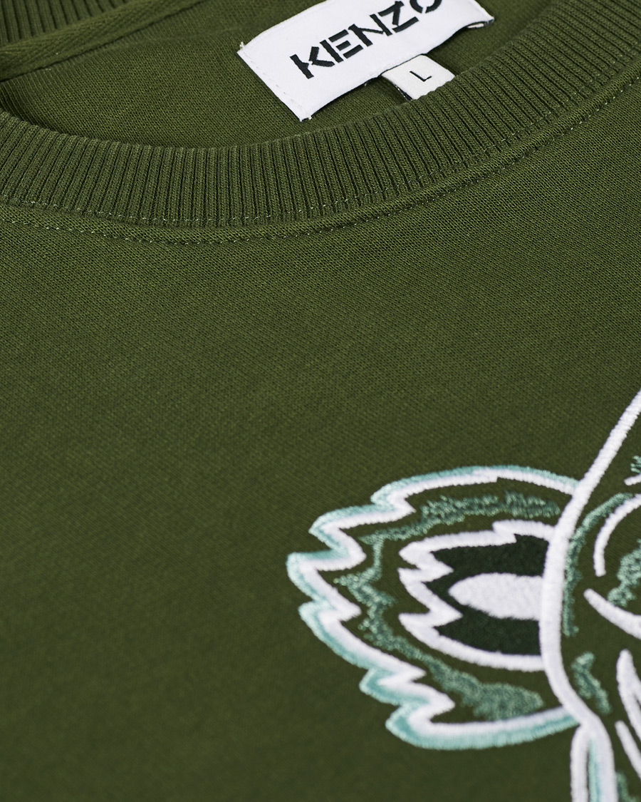 Homme | Pulls Et Tricots | KENZO | Tiger Crew Neck Sweatshirt Dark Khaki