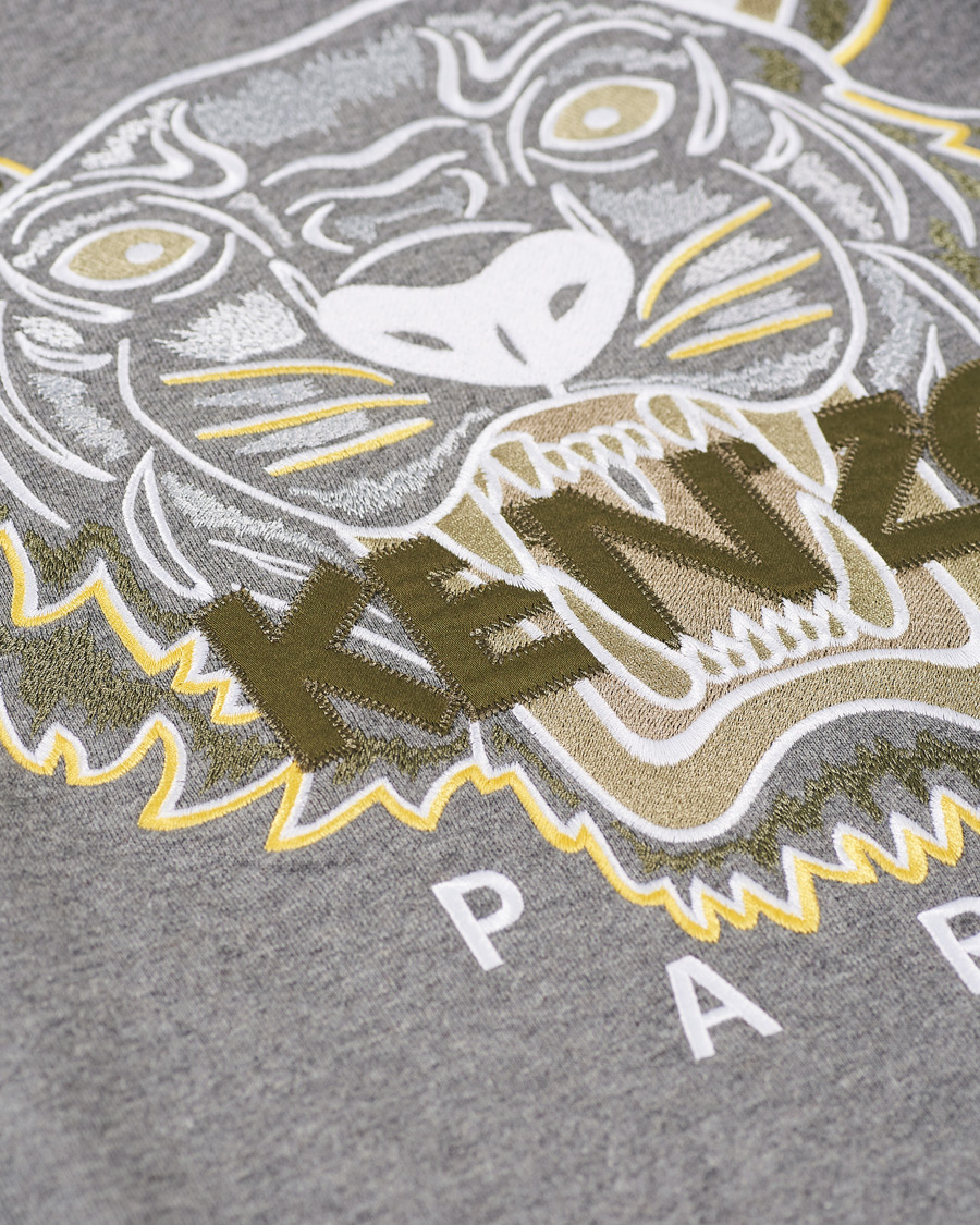 Homme | Pulls Et Tricots | KENZO | Tiger Crew Neck Sweatshirt Dove Grey
