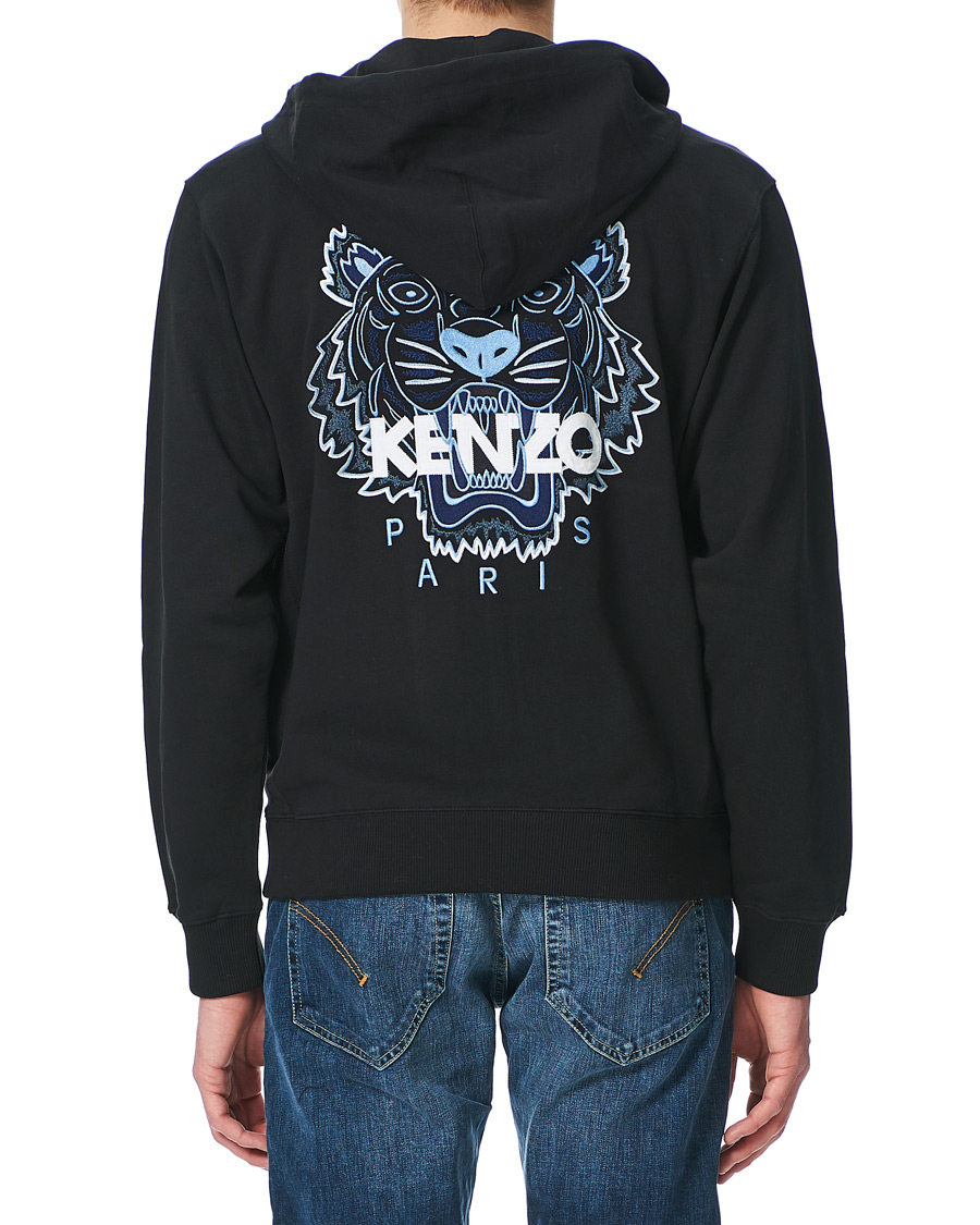 Homme | Pulls Et Tricots | KENZO | Tiger Full Zip Hoodie Black