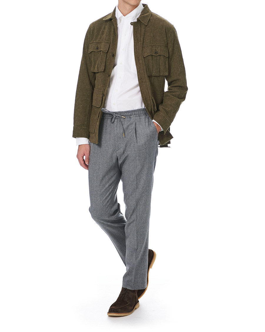Homme | Chemises | Drake's | Oxford Button Down Shirt White