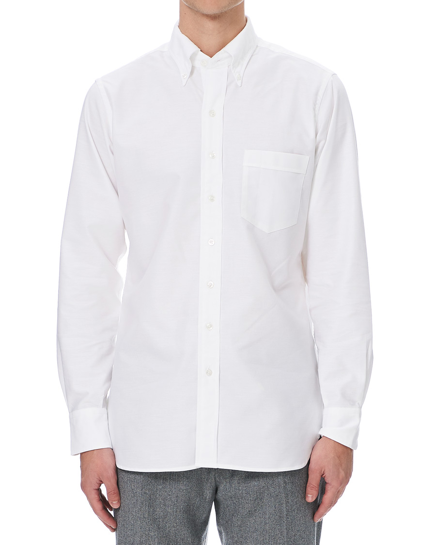 Homme | Chemises | Drake's | Oxford Button Down Shirt White