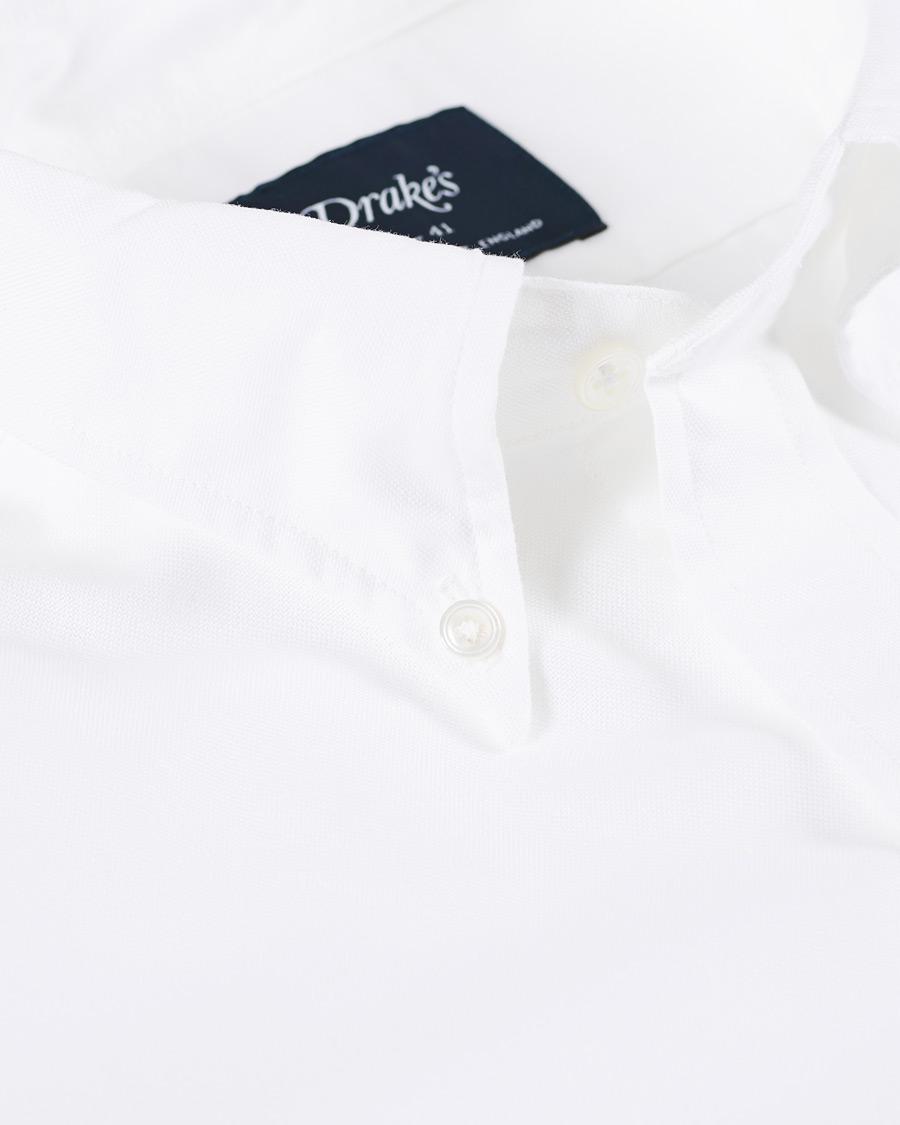 Homme | Chemises | Drake's | Oxford Button Down Shirt White