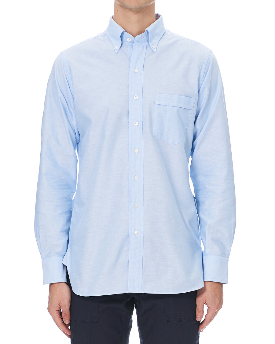 Homme | Chemises | Drake's | Oxford Button Down Shirt Sky