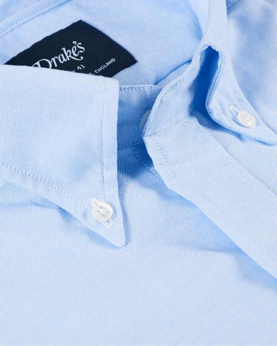 Homme | Chemises | Drake's | Oxford Button Down Shirt Sky