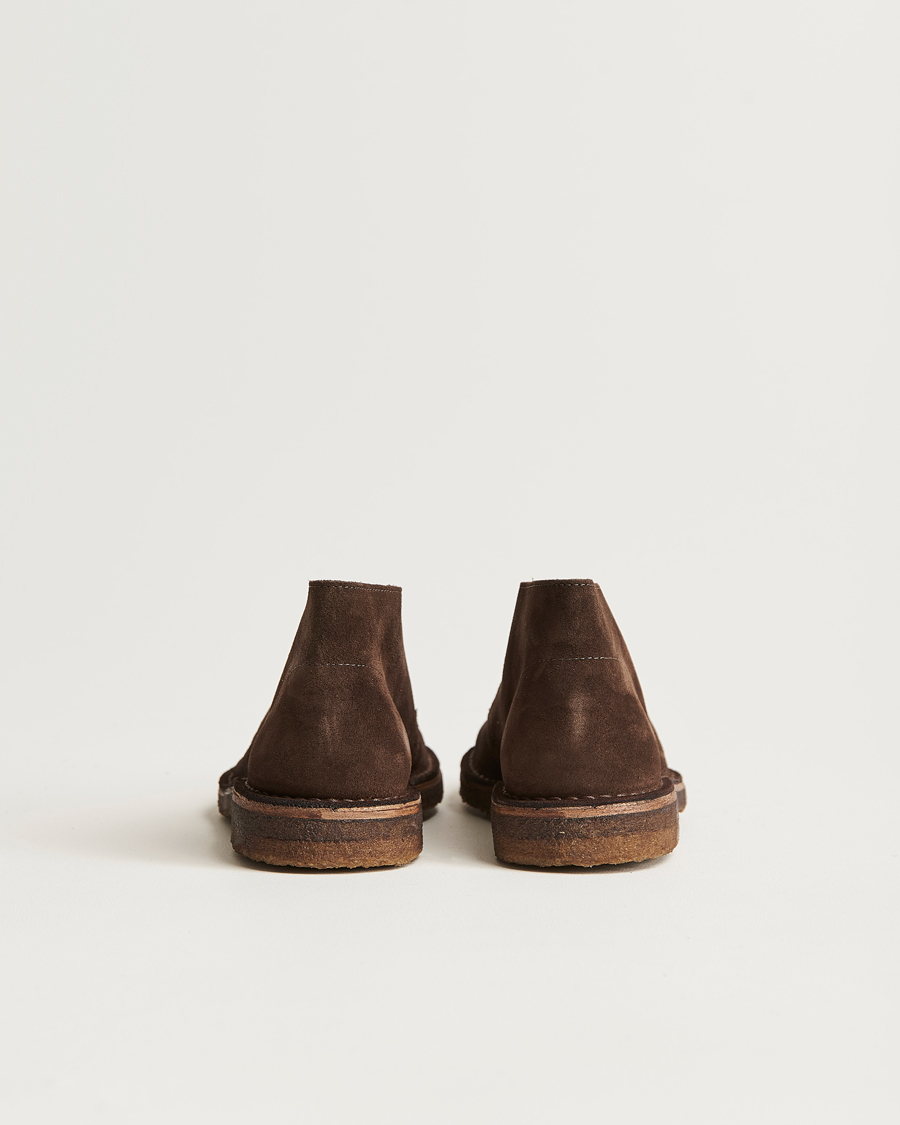 Heren | Laarzen | Drake's | Clifford Suede Desert Boots Dark Brown