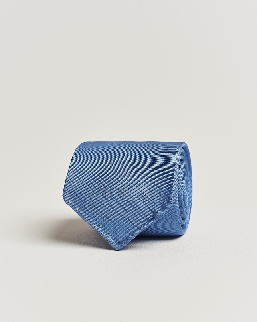 Homme | Drake's Handrolled Woven Silk 8 cm Tie Blue | Drake's | Handrolled Woven Silk 8 cm Tie Blue
