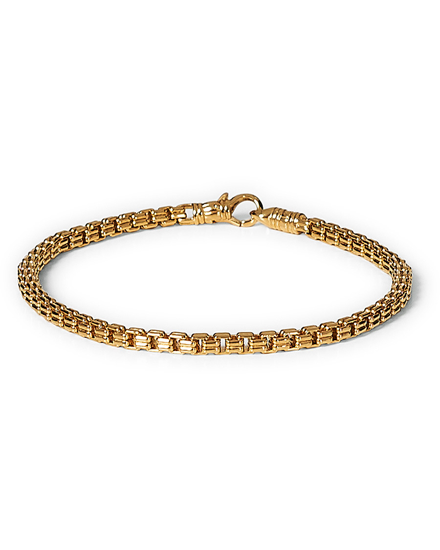 Homme | Tom Wood Venetian Bracelet Double M Bracelet Gold | Tom Wood | Venetian Bracelet Double M Bracelet Gold