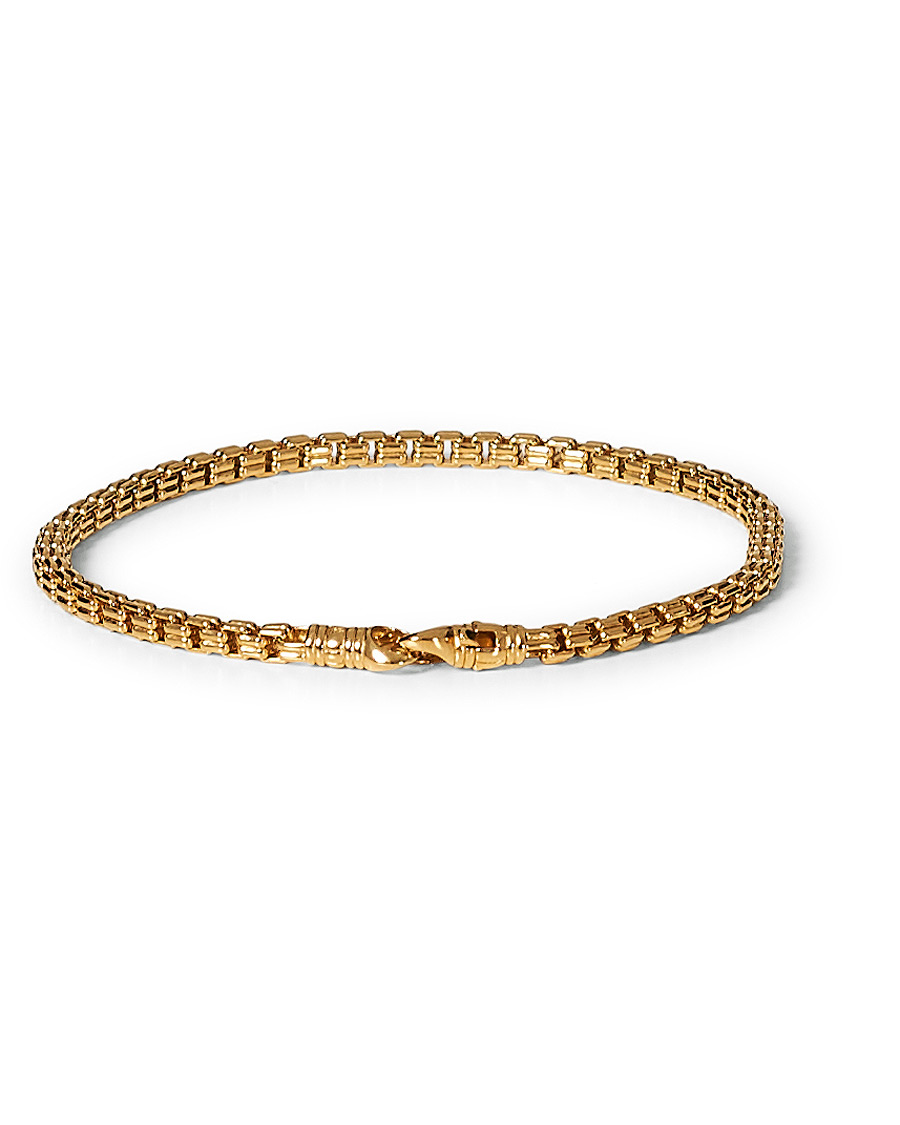Homme | Tom Wood Venetian Bracelet Double M Bracelet Gold | Tom Wood | Venetian Bracelet Double M Bracelet Gold