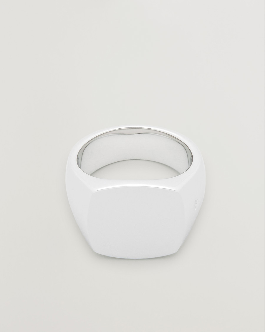 Heren | Sieraden | Tom Wood | Cushion Polished Ring Silver