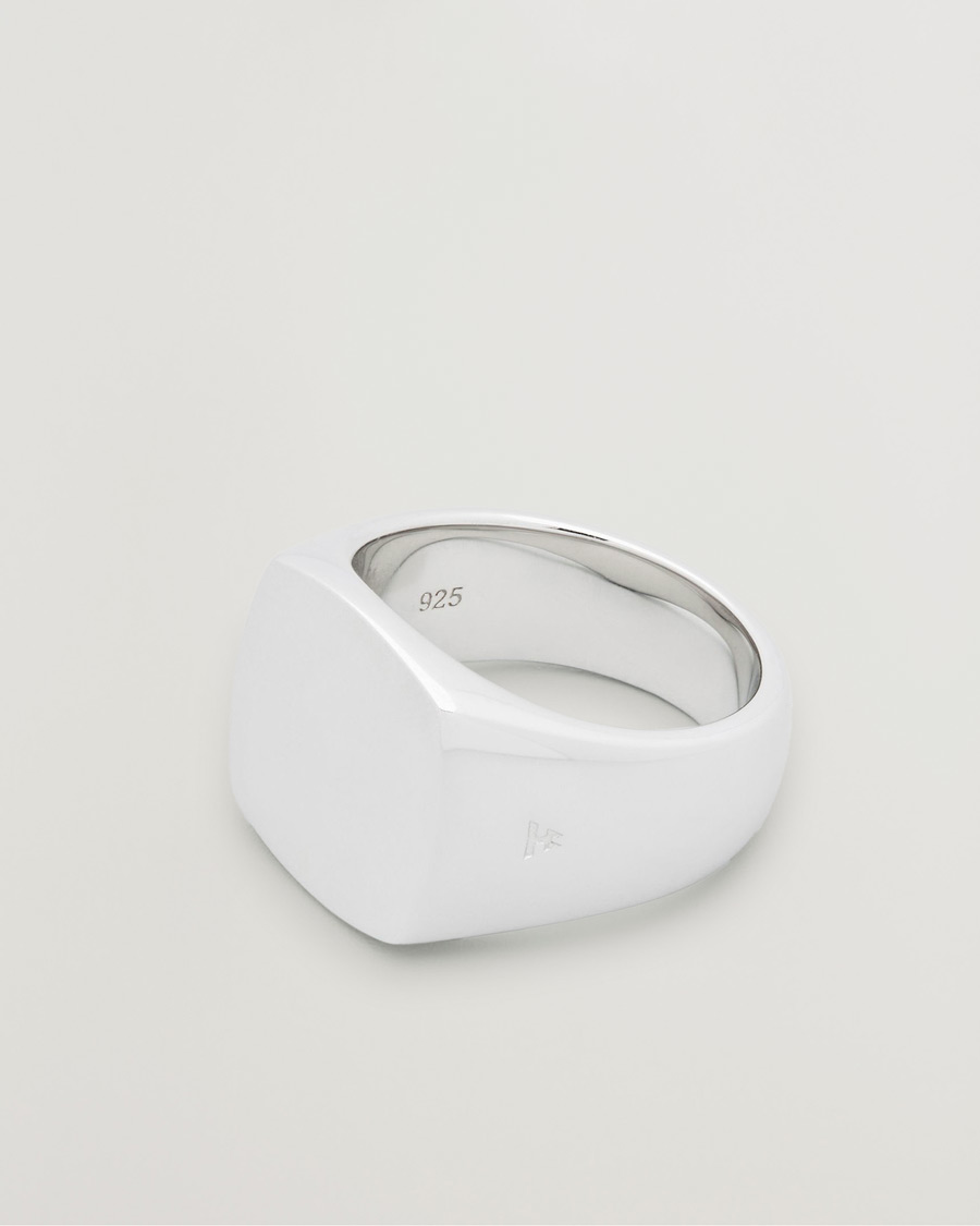 Heren | Sieraden | Tom Wood | Cushion Polished Ring Silver