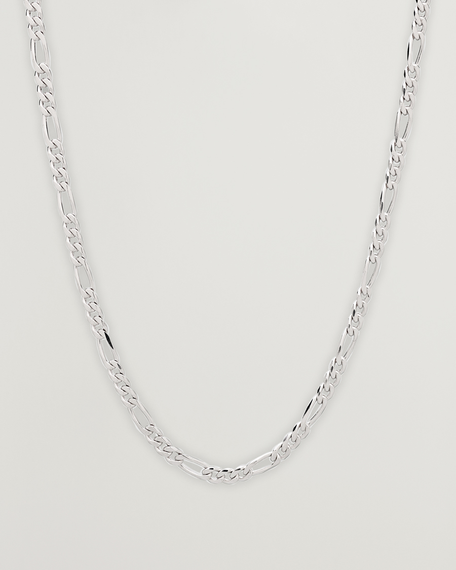 Heren | Tom Wood Figaro Chain Necklace Silver | Tom Wood | Figaro Chain Necklace Silver