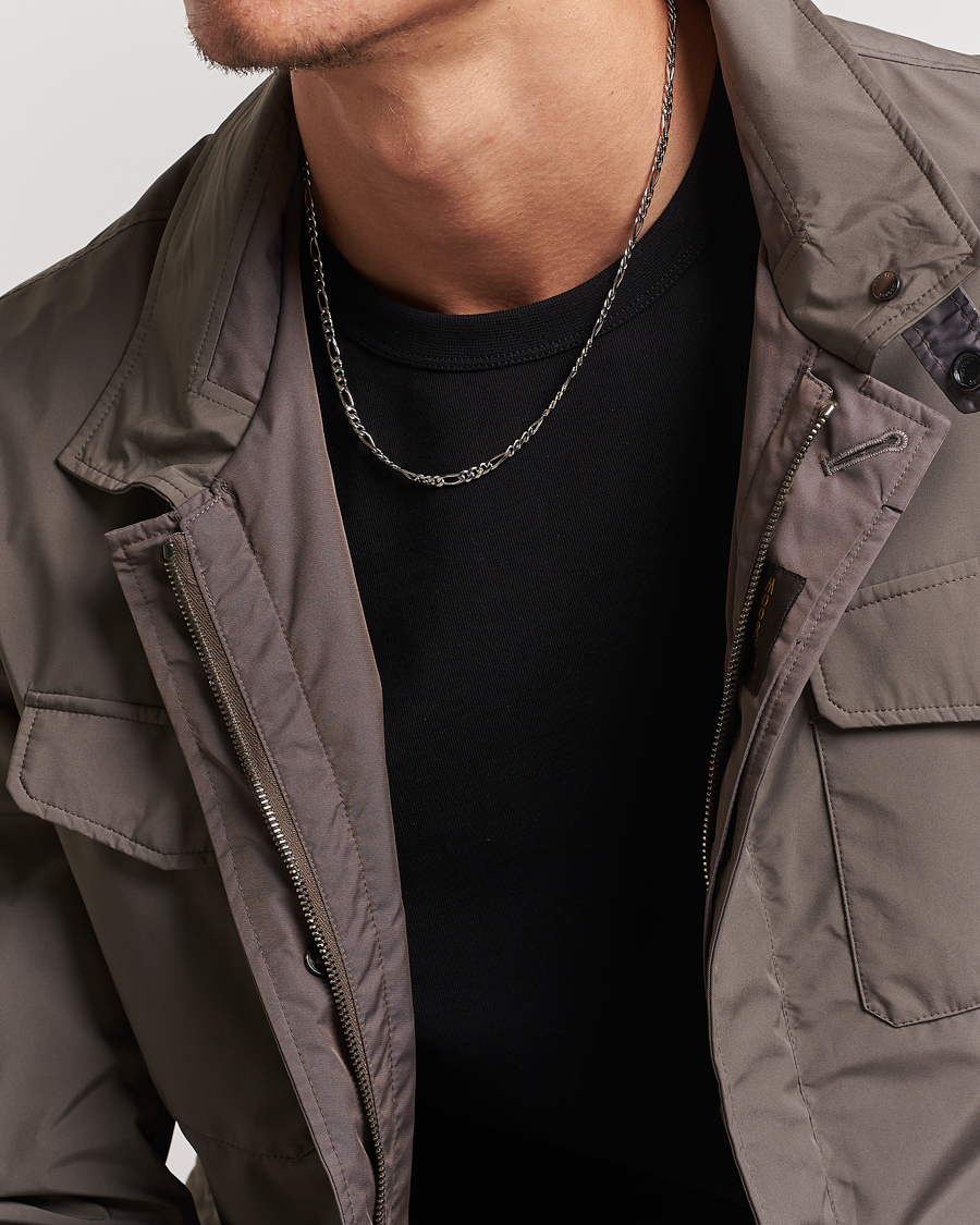 Heren | Tom Wood Figaro Chain Necklace Silver | Tom Wood | Figaro Chain Necklace Silver