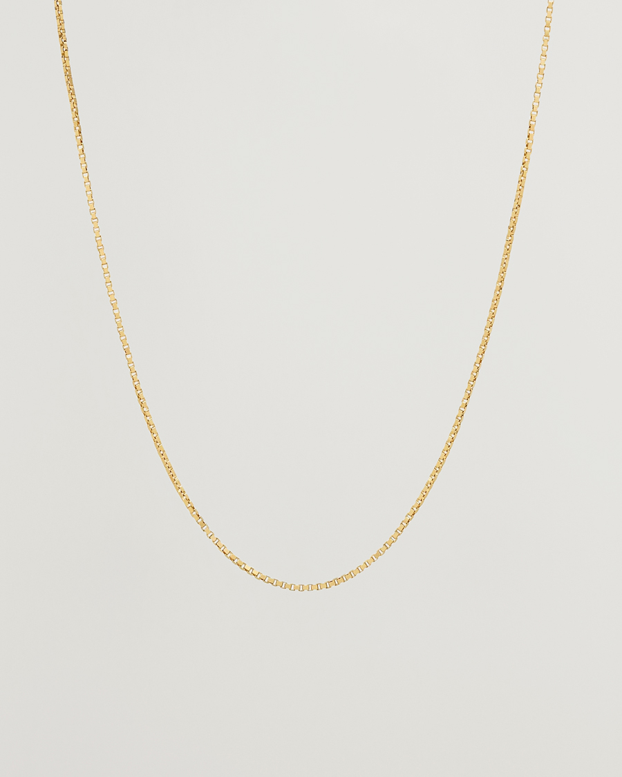 Homme | Tom Wood Square Chain M Necklace Gold | Tom Wood | Square Chain M Necklace Gold