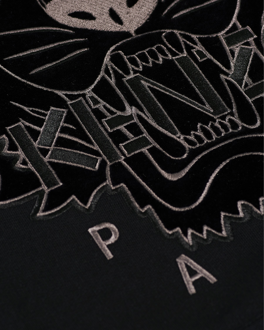 Homme | Manteaux Et Vestes | KENZO | Velvet Tiger Head Hoodie Black