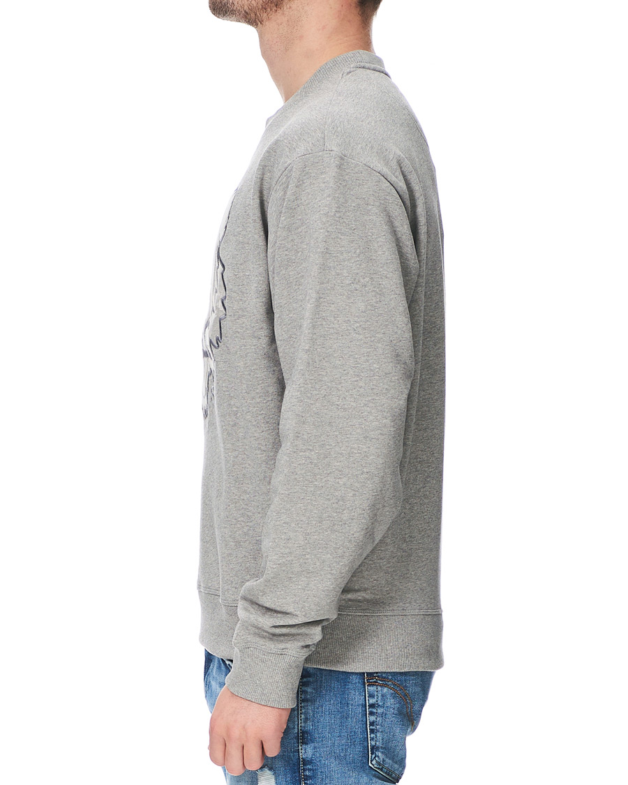 Homme | Pulls Et Tricots | KENZO | Velvet Tiger Head Crew Neck Sweatshirt Grey