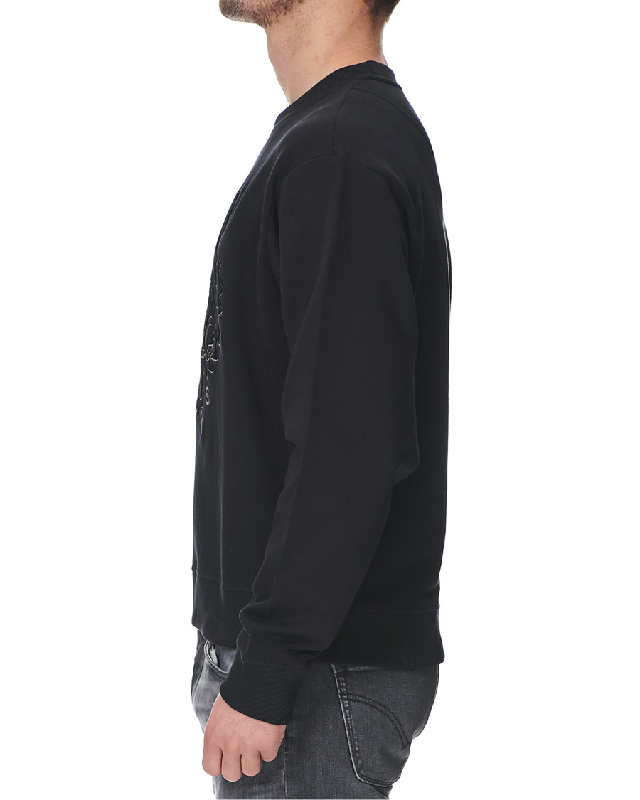 Homme | Pulls Et Tricots | KENZO | Velvet Tiger Head Crew Neck Sweatshirt Black
