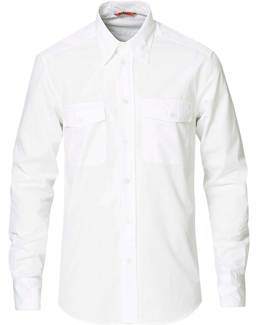Homme | Chemises | Barena | Double Pocket Overshirt White
