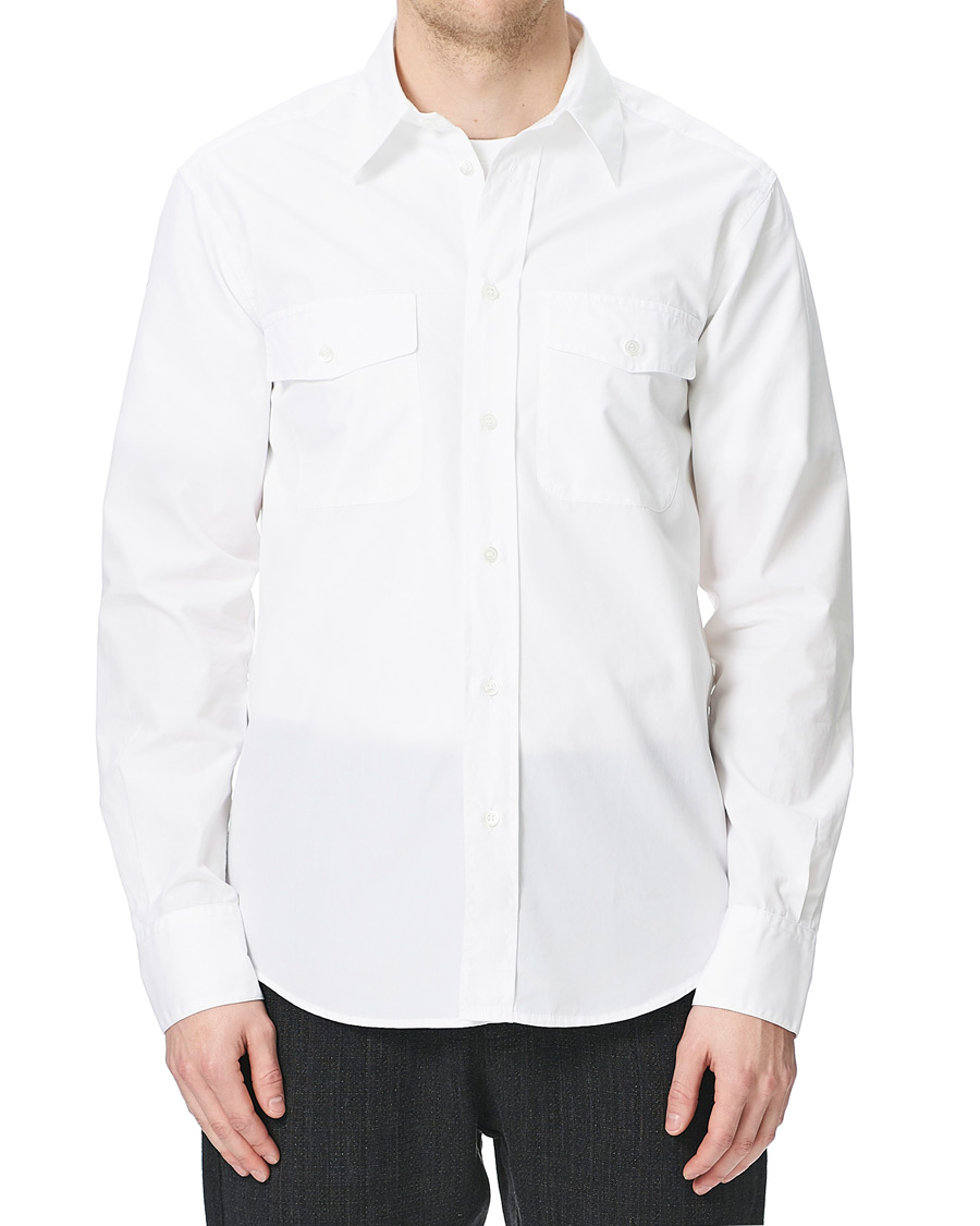 Homme | Chemises | Barena | Double Pocket Overshirt White