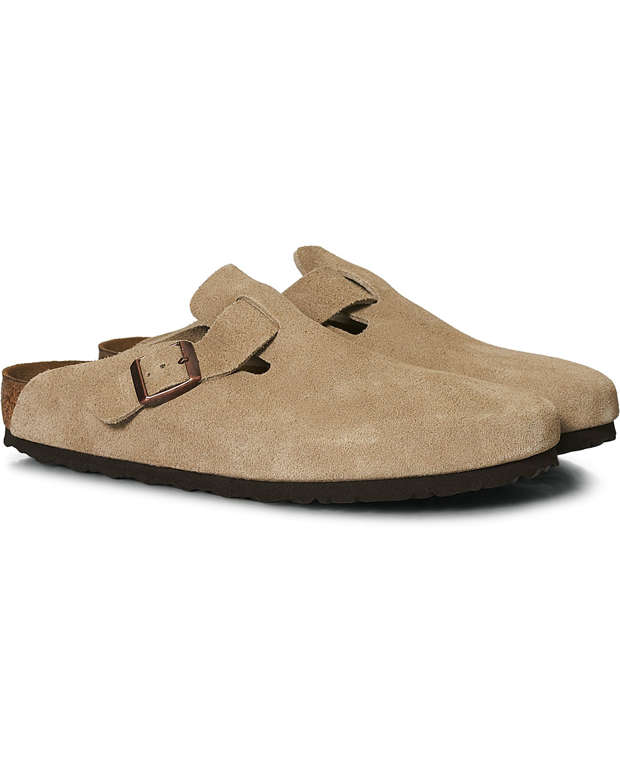 Homme | BIRKENSTOCK Boston Soft Footbed Taupe Suede 46 | BIRKENSTOCK | Boston Soft Footbed Taupe Suede 46