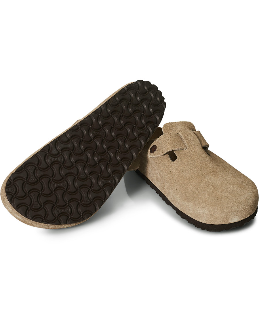 Homme | BIRKENSTOCK Boston Soft Footbed Taupe Suede 46 | BIRKENSTOCK | Boston Soft Footbed Taupe Suede 46