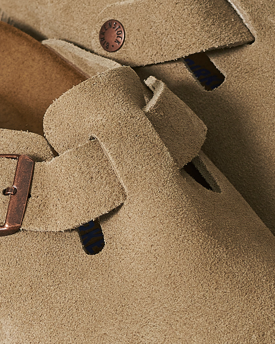 Homme | BIRKENSTOCK Boston Soft Footbed Taupe Suede 46 | BIRKENSTOCK | Boston Soft Footbed Taupe Suede 46