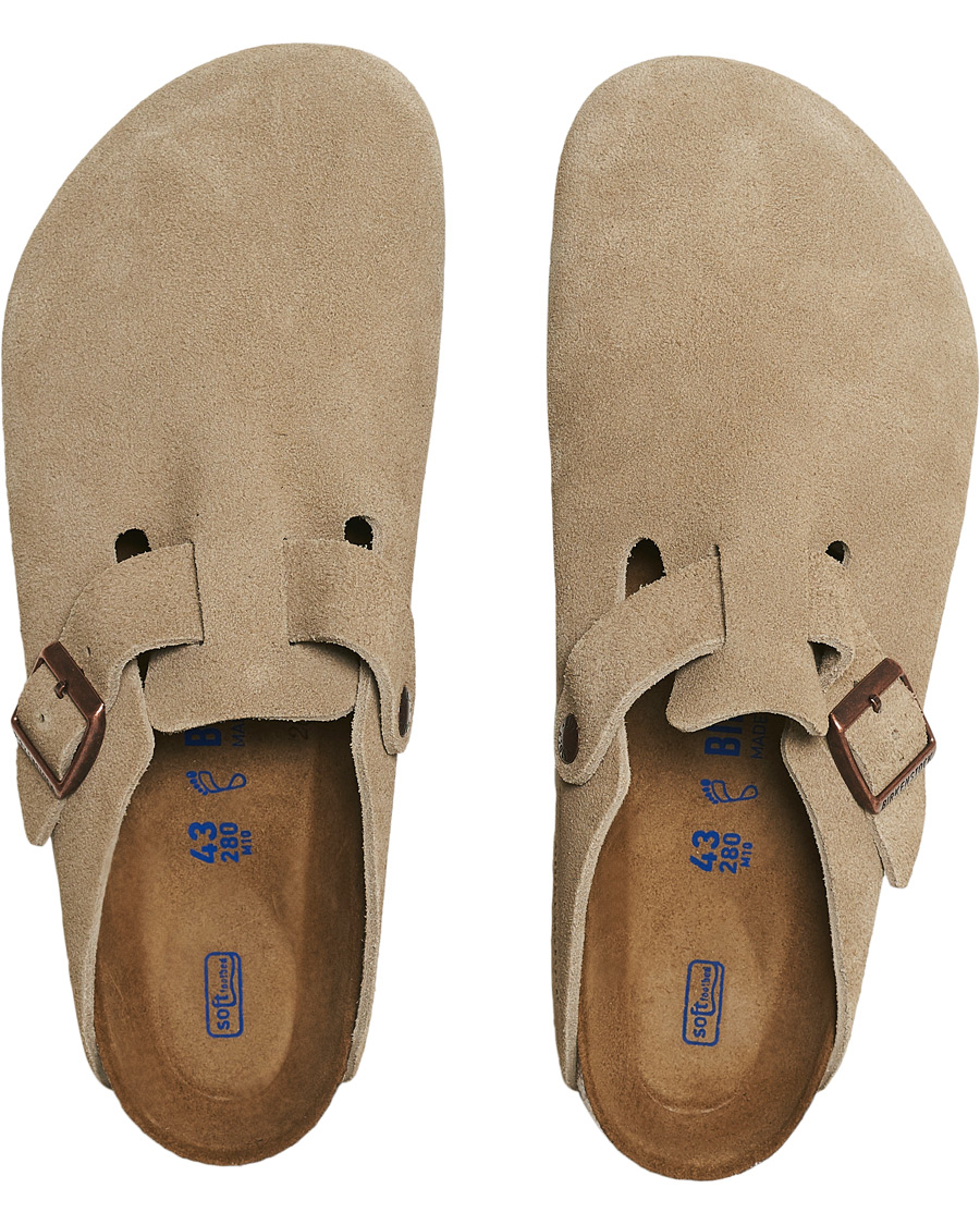 Homme | BIRKENSTOCK Boston Soft Footbed Taupe Suede 46 | BIRKENSTOCK | Boston Soft Footbed Taupe Suede 46
