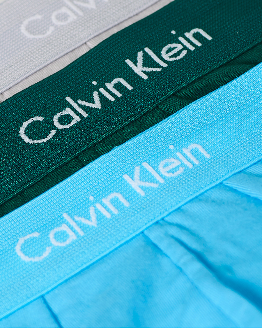 Homme | Sous-Vêtements Et Chaussettes | Calvin Klein | Cotton Stretch Low Rise Trunk 3-Pack Jada Sea/Sky High/Silver