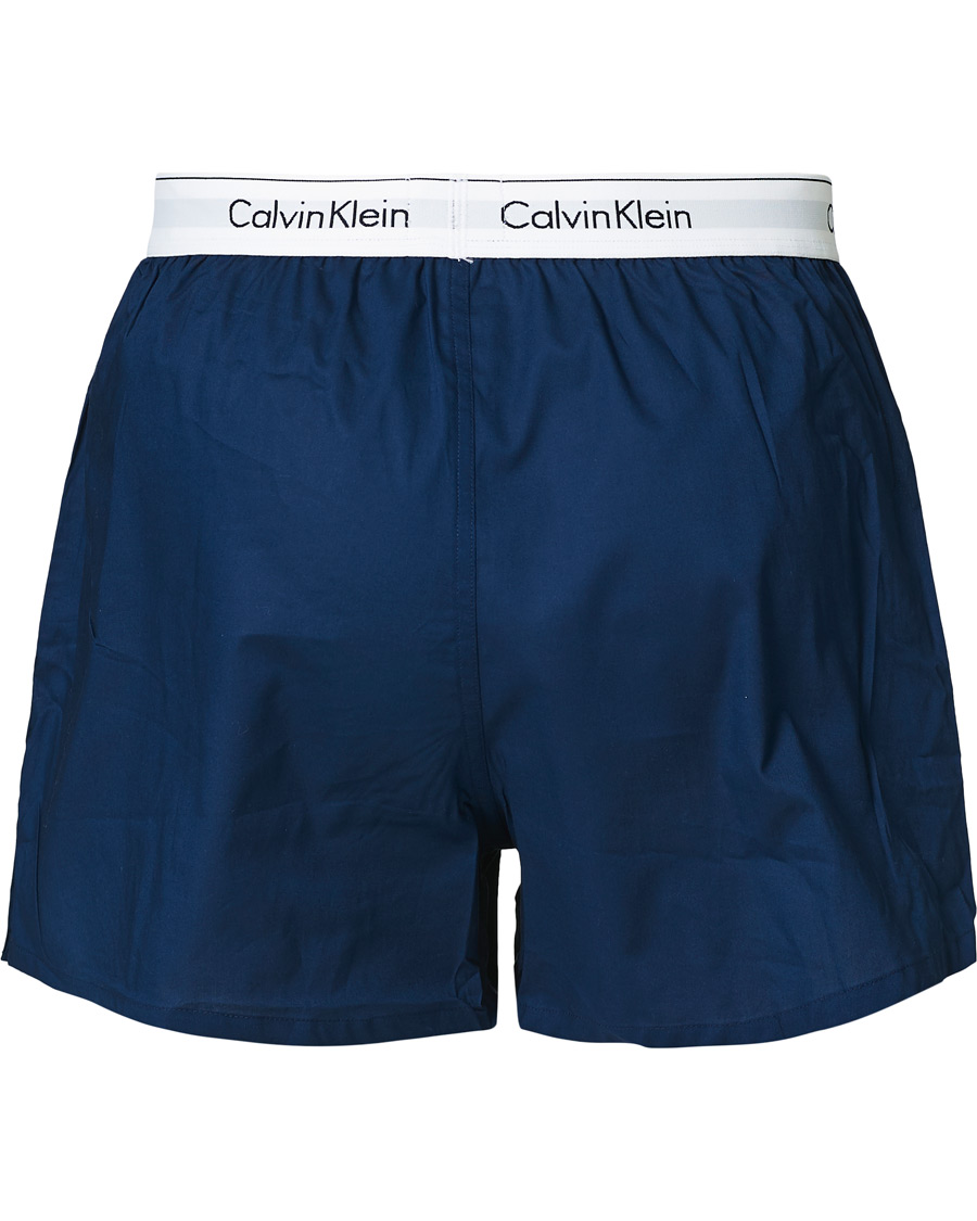 Homme | Sous-Vêtements Et Chaussettes | Calvin Klein | Modern Cotton Stretch Boxer 2-Pack Navy/Grey Heather