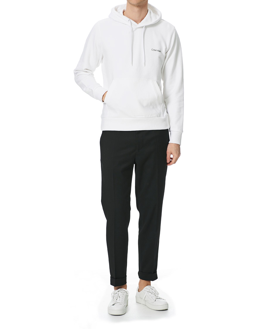 Homme | Pulls Et Tricots | Calvin Klein | Small Chest Logo Hoodie Bright White