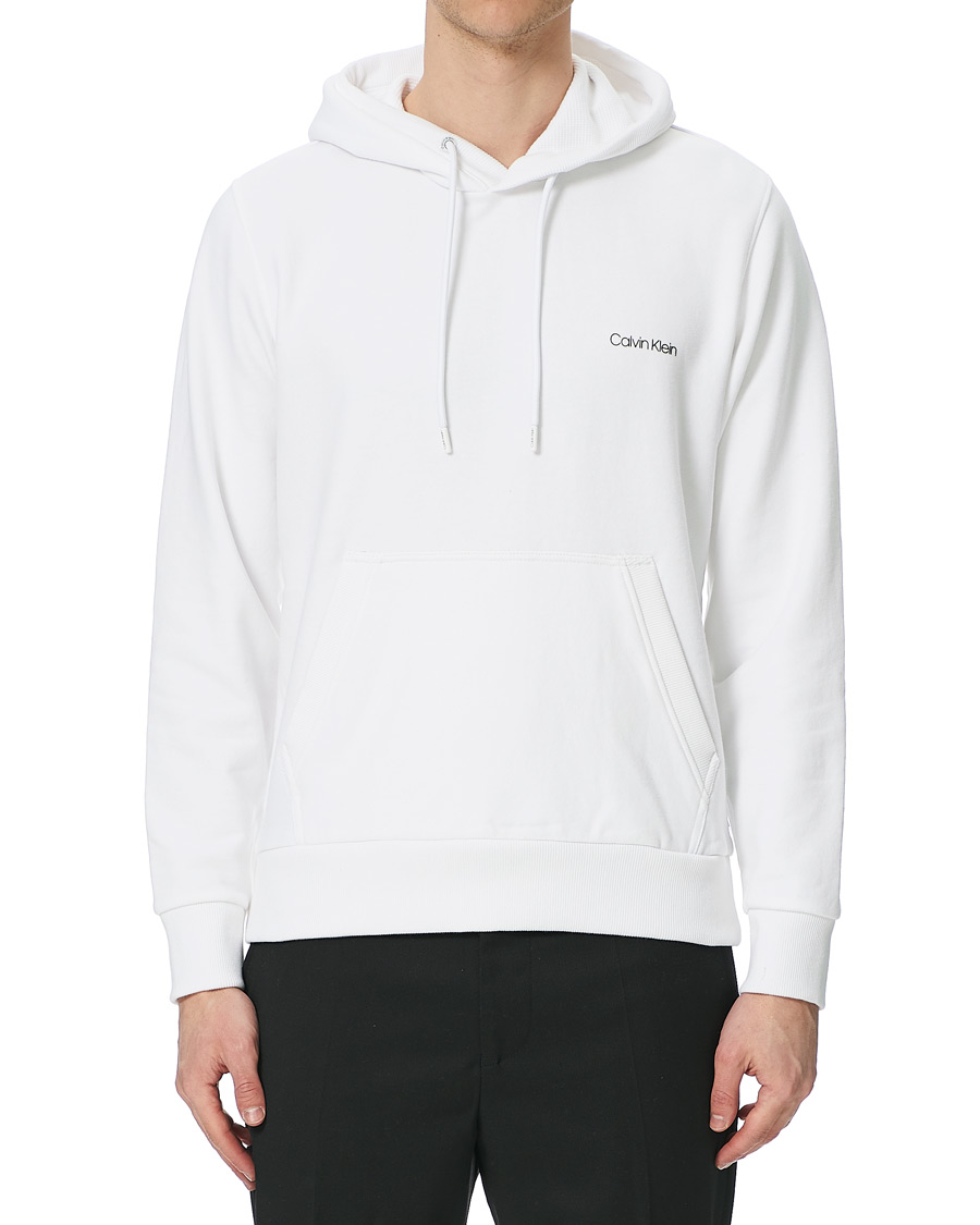 Homme | Pulls Et Tricots | Calvin Klein | Small Chest Logo Hoodie Bright White