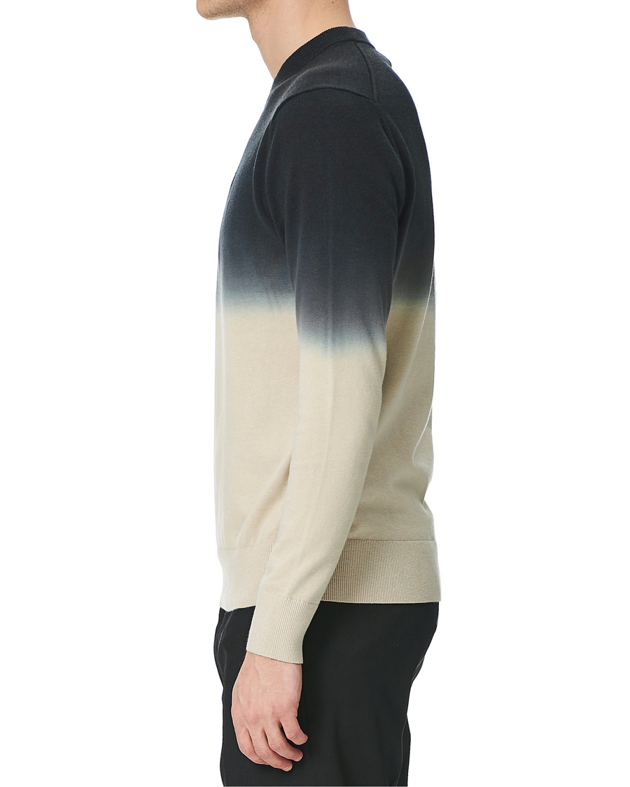 Homme | Pulls Et Tricots | Calvin Klein | Dip Dyed Crew Neck Sweater Black