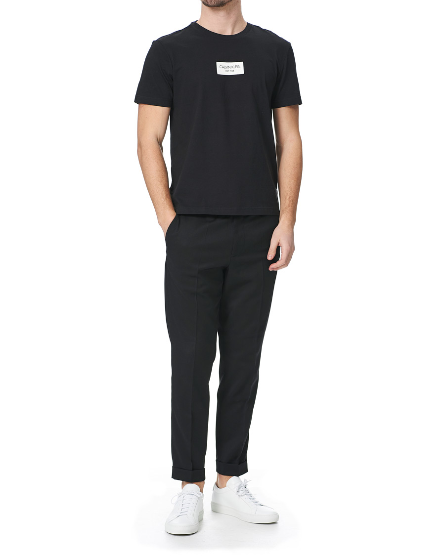 Homme | T-shirts | Calvin Klein | Chest Box Logo Crew Neck Tee Black