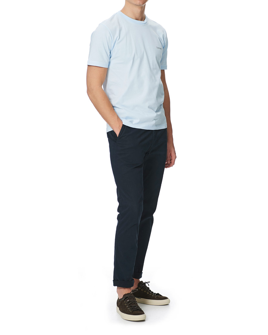 Homme | T-shirts | Calvin Klein | Chest Logo Crew Neck Tee Kingly Blue