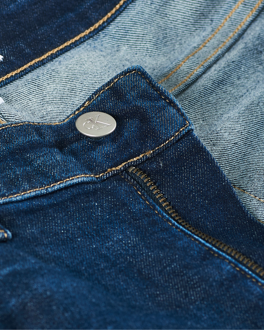 Heren | Jeans | Calvin Klein Jeans | Slim Taper Stretch Jeans Dark Blue