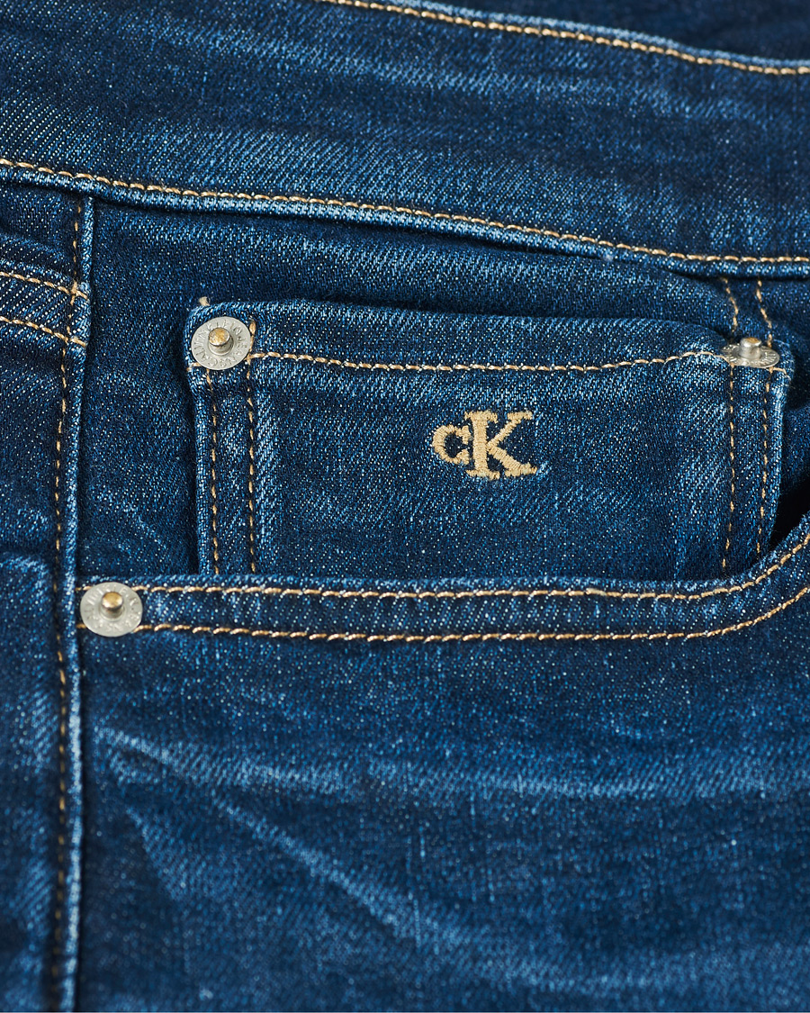 Heren | Jeans | Calvin Klein Jeans | Slim Taper Stretch Jeans Dark Blue