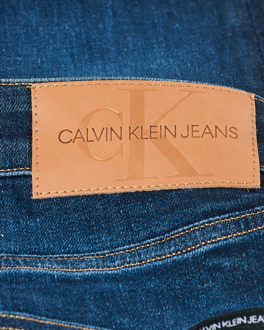 Heren | Jeans | Calvin Klein Jeans | Slim Taper Stretch Jeans Dark Blue