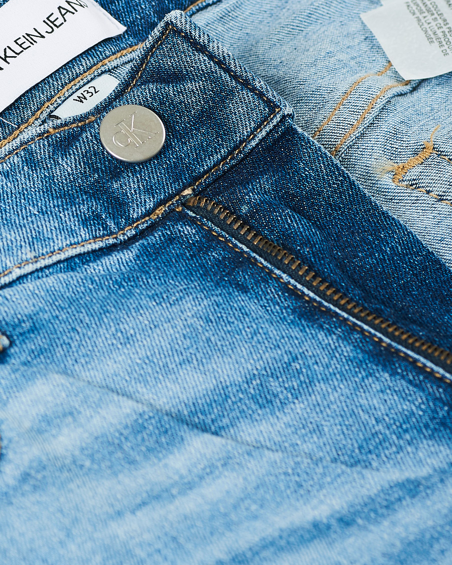 Homme | Shorts | Calvin Klein Jeans | Regular Fit Stretch Denim Shorts Light Blue