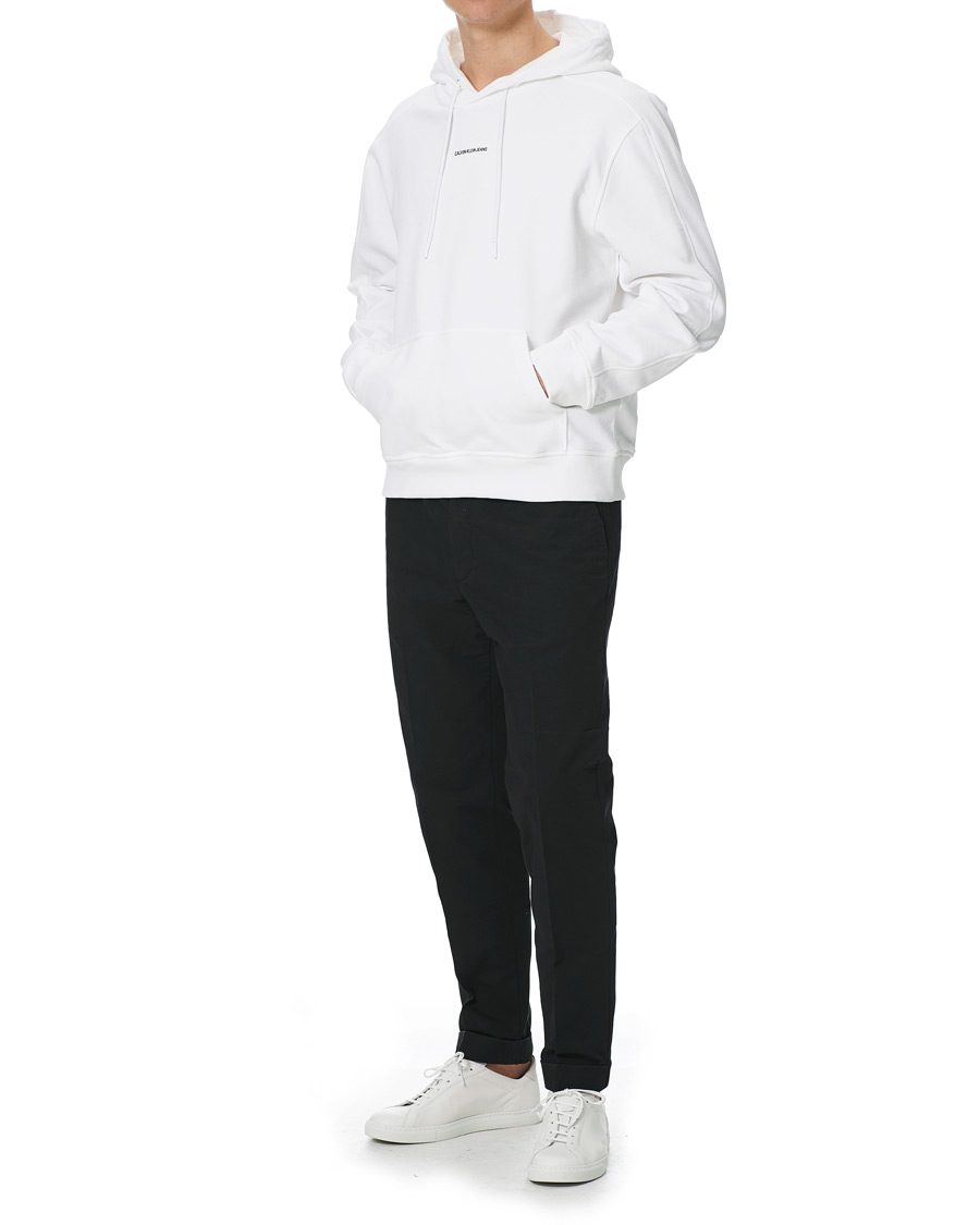 Heren | Truien | Calvin Klein Jeans | Micro Branding Hoodie White