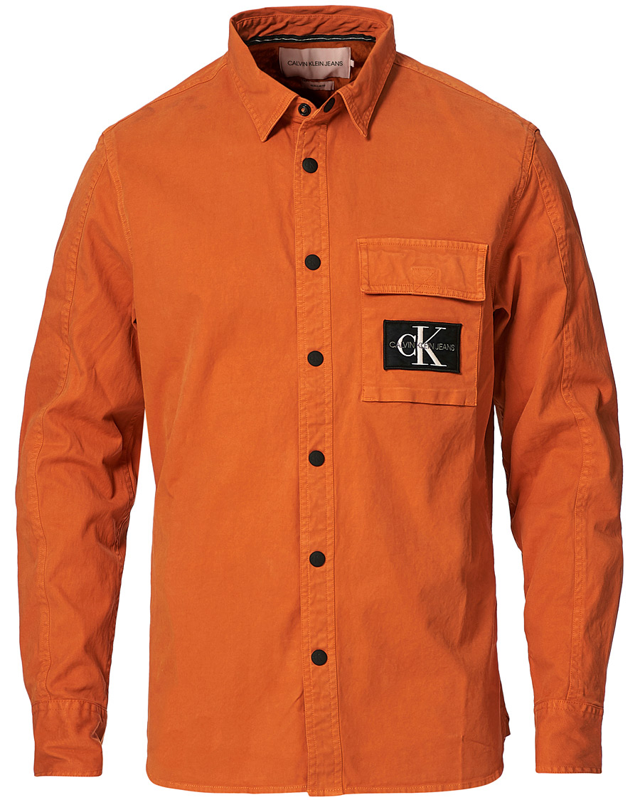 Homme | Chemises | Calvin Klein Jeans | Garment Dyed Shirt Rusty Orange